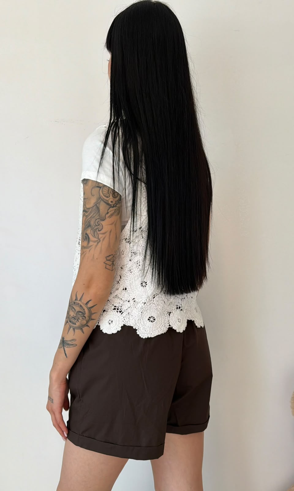 Pantaloncini in Cotone Marroni