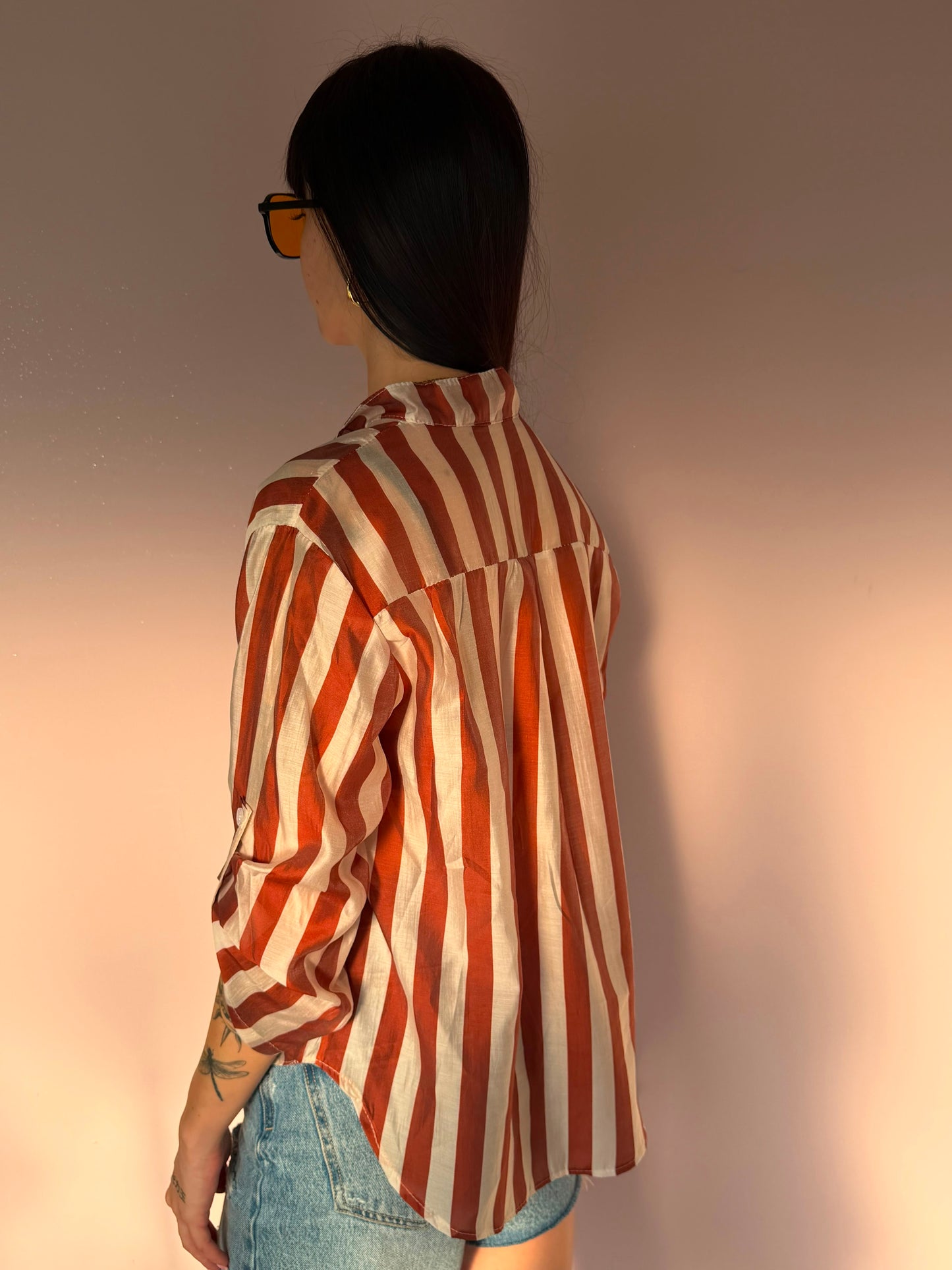 Camicia a Righe Coreana