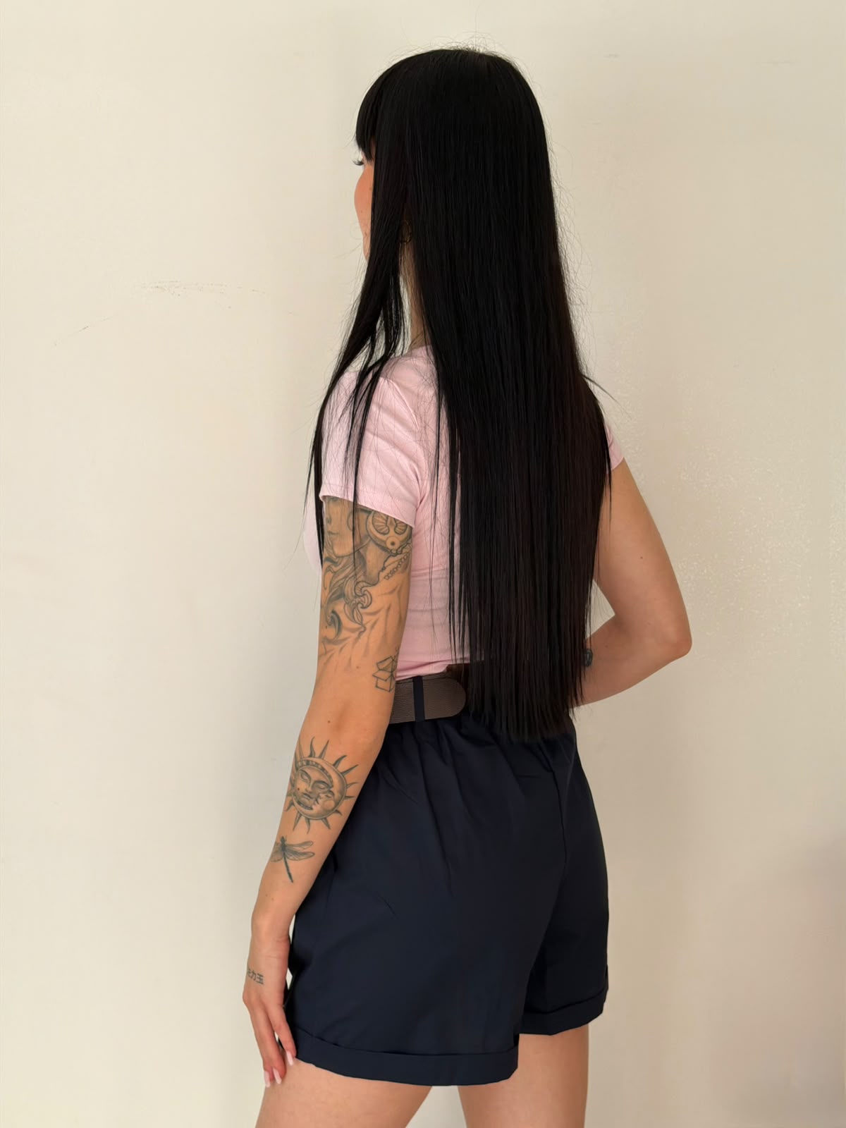 Pantaloncini in Cotone Blu