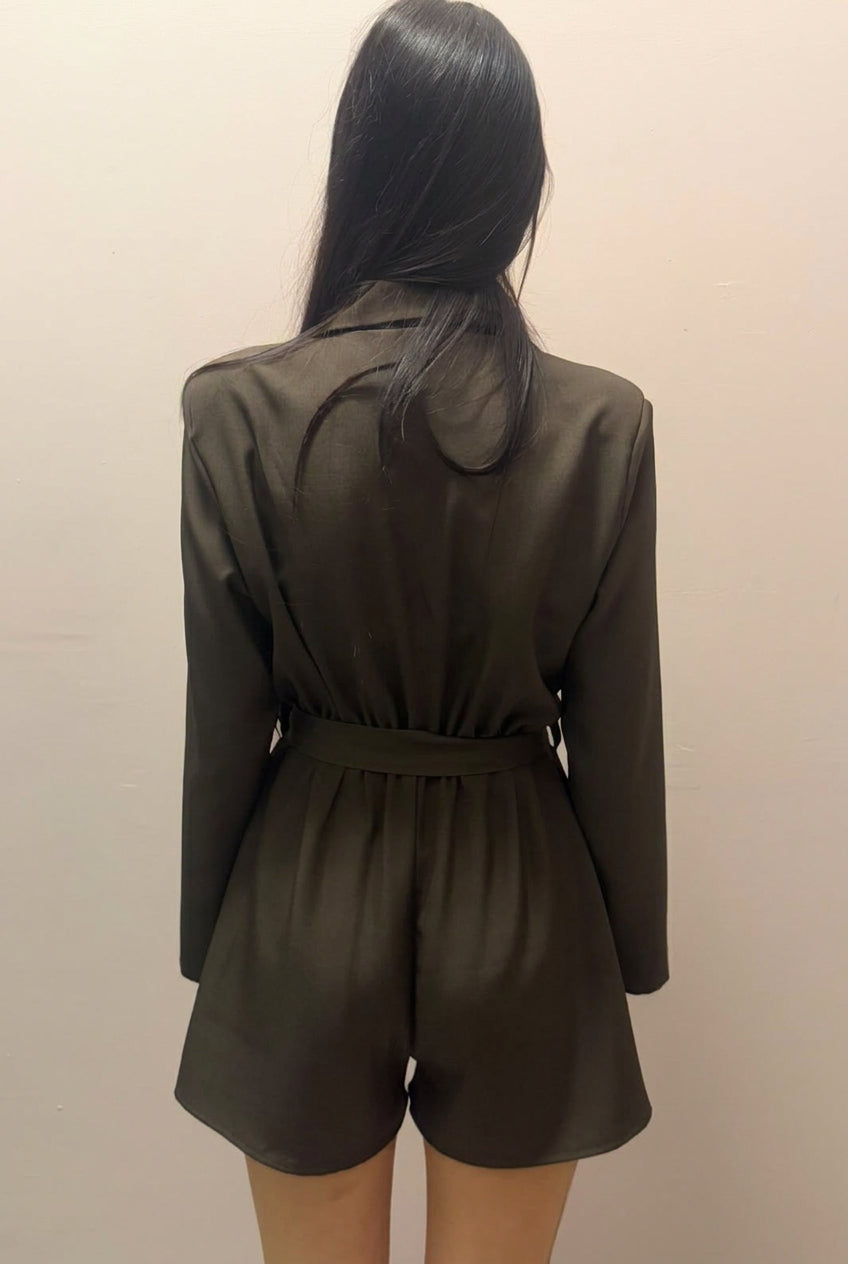 Tutina Blazer Marrone e nero